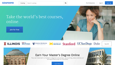 is coursera Up or Down