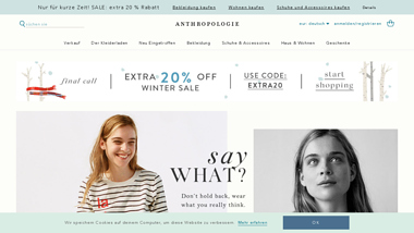 is anthropologie Up or Down