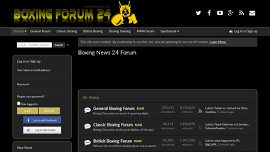 is boxingforum24 Up or Down