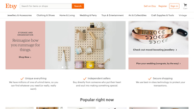 is etsy Up or Down