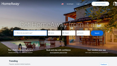 is homeaway Up or Down