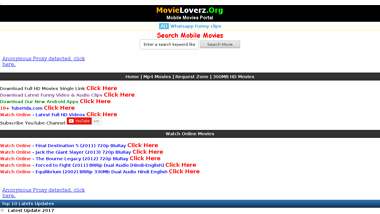 is movieloverz Up or Down