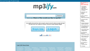 is mp3ify Up or Down