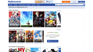 is myanimelist Up or Down