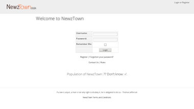 is newztown.za Up or Down