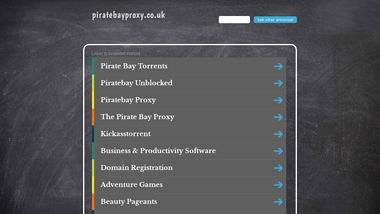 is piratebayproxy Up or Down