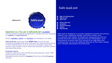 is safe-mail Up or Down