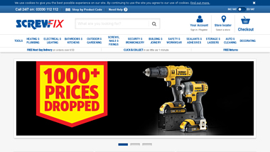 is screwfix Up or Down