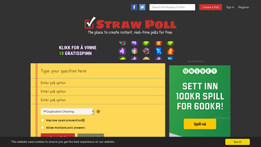 is strawpoll Up or Down