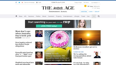 is theage.com Up or Down