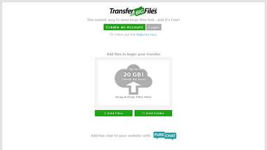 is transferbigfiles Up or Down