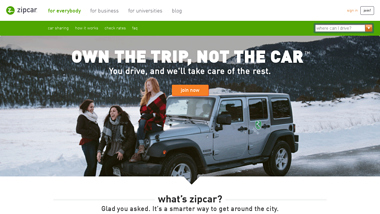 is zipcar Up or Down