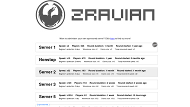 is zravian Up or Down